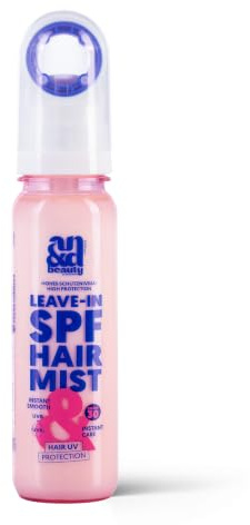 ANDbeauty SPF Hair Mist, Leave-In Spray per capelli con fattore di protezione solare 30, protezione dal calore a 2 fasi e protezione UV, cura per capelli stressati dal sole, contro sale e cloro