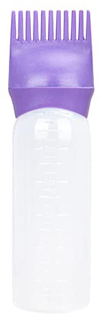 Sunerzenor Flacon de 120 Ml avec Peigne pour Coloration Des Racines et échelle Graduée pour, violet