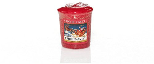 YANKEE CANDLE Samplers Votive Christmas Eve Candles, Wax, Red, 4.6x4.5x5.5 cm, 1 Unit