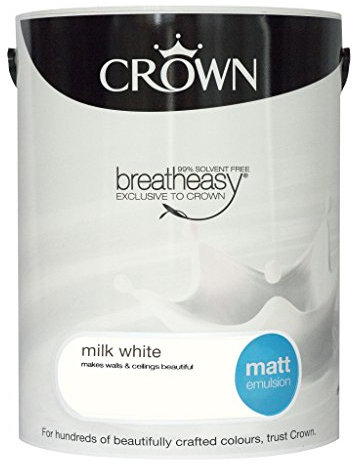 CrownTrade Milk White 5L Matt Acrylic Paint