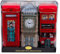 New English Teas English Icons 3x Tea Tin Gift Pack with 42 Traditional Teabags - Big Ben, London Bus and Phone Box, UK Souvenir
