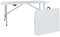 Tavolo Tavolino Pieghevole In Dura Resina Set Birreria Facile Trasporto Con Maniglie Ideale Per Giardino Campeggio Terrazzo Fiere Sagre 180 x 74 x 74 cm Colore Bianco