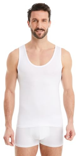 FINN Men's Invisible Undershirt Vest Sleeveless - Modal Singlet Tank Top