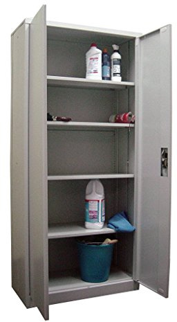 Armario de Metal con Puertas abatibles, Tenue 60x40x170 cm