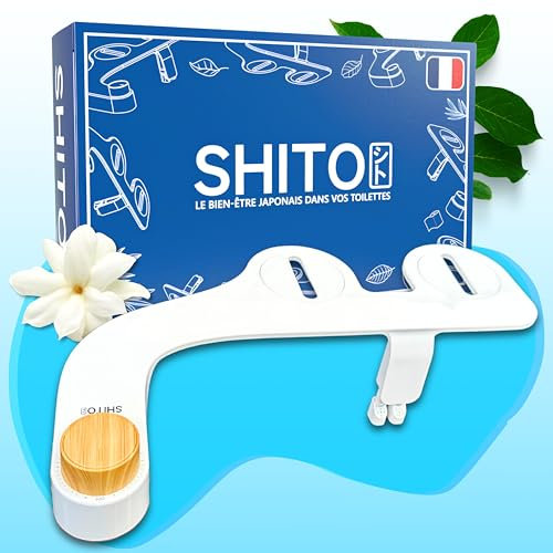 SHITO - Toilette Japonaise - Kit Bidet WC Japonais Complet - Marque Française - Installation Facile - Remplace votre Douchette WC - Économique Hygiénique & Écologique - 3 Modes