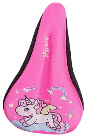 LOVIVER Padded Bicycle Seat Cover Kids Cartoon Bike Saddle Cover Gel Padded Bike Seat Cover with Waterproof Cover Soft Small Bicycle Saddle Padded Cover for Child Bike Seat, M