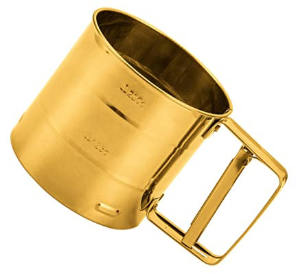 Amosfun Mehlsieb Aus Edelstahl Zuckersieb in Tassengestalt Fein Verarbeitet Und Verschleißfest Für Mehl Puderzucker Backpulver Und Andere Pulverförmige Zutaten