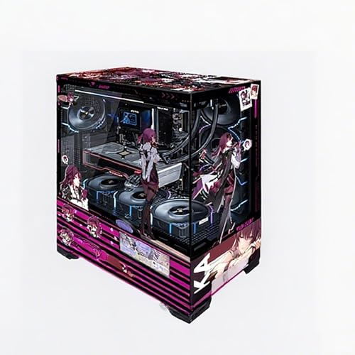 Cajas De Computadora, Caja De Juegos De PC De Torre Media M-ATX/ATX/ITX - Puerto Frontal De E/S USB 3.0/Tipo C - Vista Panorámica De 270° - Panel De Vidrio Templado - Personalización Privada