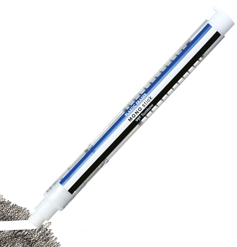 Tombow MONO Stick - Penna per cancellare con punta da 6,7 mm, ricaricabile, meccanismo a pressione, senza ftalati [EH-KUM01]