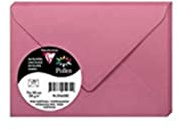 Clairefontaine 55650C Pack of 20 Gummed Envelopes 7,5x10cm 120g/m² Colour Hydrangea Pink Invitation Events Correspondence Range Pollen Premium Smooth Paper