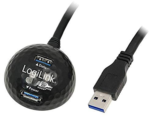 LogiLink CU0035 USB Kabel, USB 3.0 mit Docking Station, 1, 50m