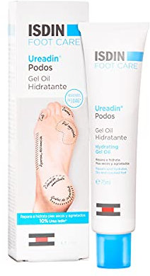 ISDIN Ureadin Podos Feuchtigkeitsspendendes Gel-Oil für die Fußpflege, Spendet Feuchtigkeit und beseitigt spröde und raue Stellen an den Füßen, 75 ml