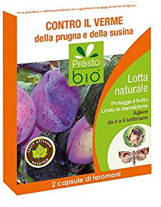 UEBER 2 Capsule A FEROMONI per LA Lotta Contro Il Verme della Prugna E SUSINA