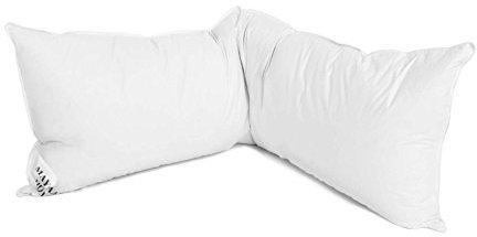 MH HS18 - Almohada para dormir de lado, 90% plumas, 10% plumón, 145 x 40 cm, relleno 2000 g