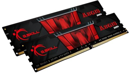 G.Skill Aegis - Módulo de Memoria, 16 GB, 2 x 8 GB, DDR4, 3000 MHz, 288-pin DIMM, Negro