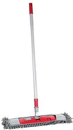 Maury's Mop Ciniglia Scopa Cattura Polvere Leva Polvere Lava Pavimenti con Bastone Allungabile da 65 cm ad Un Massimo di 125 cm Colori Assortiti … (Mop Ciniglia)