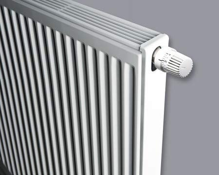 Brugman Universalheizkörper Uni 6 Profil Typ 600 x 1000 mm Kompaktheizkörper Heizkörper Ventilheizkörper inkl. Haltekonsolen und Ventileinsatz - 6 Anschlüsse (600 x 400 mm Typ 22)