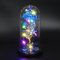 TECHSHARE Valentines Gifts for Her, Glass Rose Flower is a Unique Gifts for Girlfriend, Mum, Women, Wife on Valentines Day, Mothers Day, Christmas, Birthday, Anniversaries, etc (Blue)