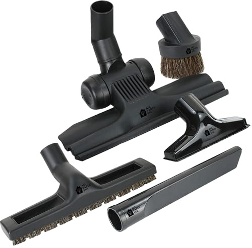 ALL PARTS ETC. Vacuum Attachments for 1.25 Vacuum Cleaner Accessories, Dust Brush, Crevice Tool, Floor Tool Brush, Upholstery. Fits Shop Vac, Miele, Shark, Oreck, Hoover, Kirby, Eureka, Bissell.