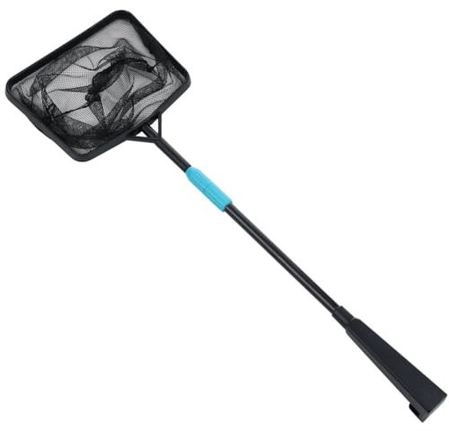 Kapmore Extendable Stainless Steel Pond Leaf Rake with Deep Mesh Net - Ideal for Pool and Pond Cleaning