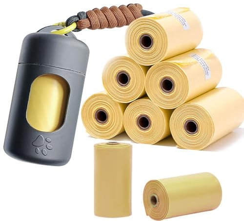 A&H ZIER Kotbeutelhalter mit tragbarem, buntem Umhängeband, weiche Hundekotbeutel, kompatibel mit jedem Hundezubehör