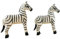 OSOLADY 2st Zebra-Ornamente Zebra-textmarker Fohlen Skulptur Teppich Mit Zebra-Print Teppich Aus Kunstpelz Zebra- Läufer-teppiche Zebra-Modell Zebra-tischskulptur Holztier Hölzern