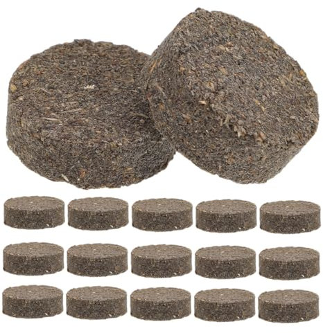 Abaodam 40pcs Portable Kindling Wood Fire Starter Blocks for Wood Burners and Bbqs Quick Ignition Natural Firelighters Made and Wax for Picnics and Barbecues