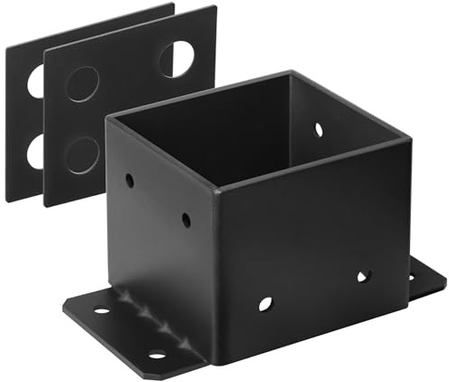 eoere 8x8 Post Base, Post Anchor Base for Concrete, 8 Gauge Heavy Duty Pergolas Bracket for Wood, Deck, Porch
