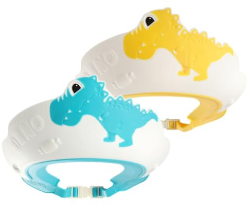 Vaguelly Duschhaube Dinosaurierform Für Kleinkinder Ohren Und Augenschutz Flexibles Silikon Badevisier Für Babys Und Kinder