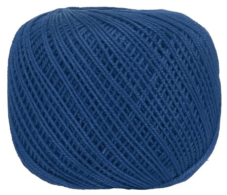 QUARKZMAN 164 Iarde Misura 3 Filato Di Cotone Blu Navy Per Uncinetto Pizzo Filato Per Cucito Ricamo Maglieria