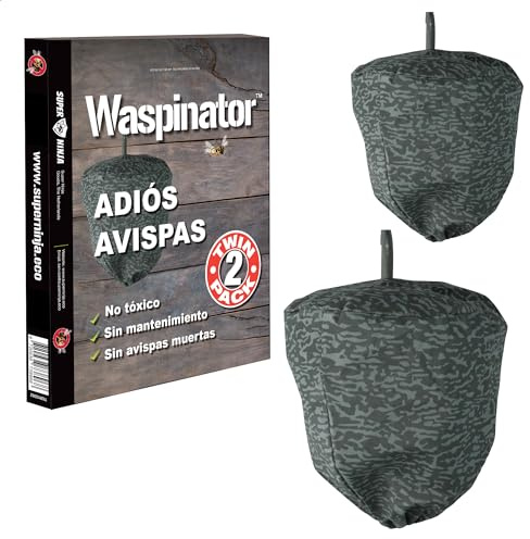 Waspinator Wasp Nest Decoy - 2 Pack, Fake Wasp Nest for Outdoor Hanging, Yellow Jackets & Bee Repellent, Waterproof & Tear-Resistant Deterrent for Outdoor, Patio & Garden