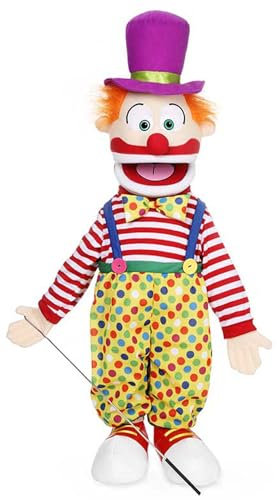 63,5 cm Clown mit Hut, Ganzkörper, Ventriloquist-Stil Puppe