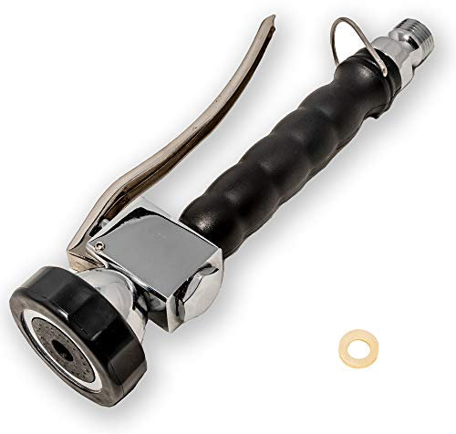 GOLDMAN SERVICE | Grifo alcachofa rociador ducha para cocina industrial para fregadero de hostelería. Repuestos para grifos extensibles pulverizadores de cocinas de restaurantes. (Negro)