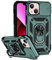 Hitaoyou iPhone 13 mini Case, iPhone 13 mini Case with Camera Cover & Kickstand Military Grade Shockproof Heavy Duty Protective with Magnetic Car Mount Holder Phone Cases for iPhone 13 mini Green