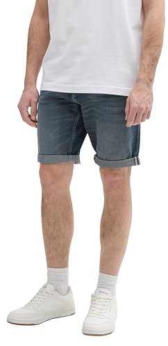 TOM TAILOR TTTapered Jeans, Used Light Stone Grey Denim, 38/34