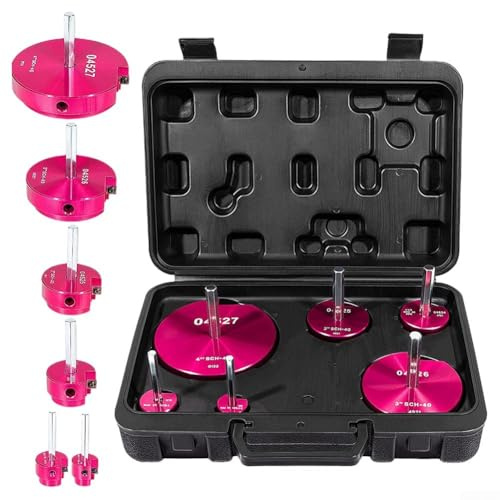 Kit de escariador de tubo de plástico PPR de aleación dura de 6 piezas con insertos de corte de carburo para accesorios de PVC CPVC ABS, tamaños de 0.75 a 4 pulgadas, eje hexagonal de 3/8 pulgadas