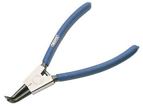 Draper 56420 49/EXT External Circlip Plier with 90° Tips, 125mm , Blue