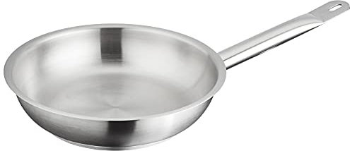 Pentole Agnelli COIX3111E20 Linea Acciaio Padella con Manico, Argento, 20 cm