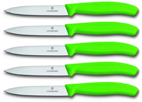 Victorinox, Coltelli da tavola per Verdure, Set da 5 pz. Swiss Classic, Verde (Grün)