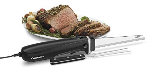 Cuisinart Cuchillo eléctrico con tabla de cortar, acero inoxidable/negro, CEK-41