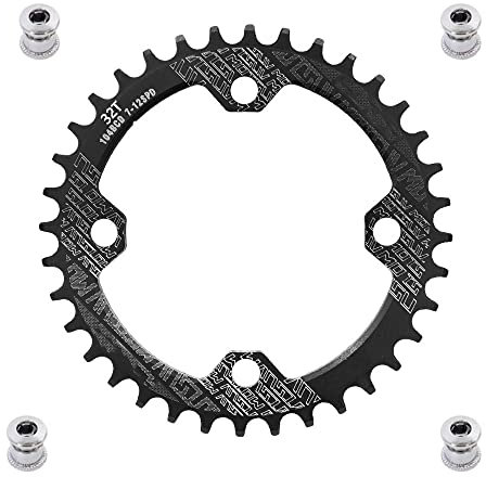BDHI 1 x Kettenblatt 104BCD 32T schmaler breiter einzelner Kettenring für Rennräder, Mountainbikes, BMX, MTB, Fahrrad (Y111-1)
