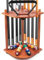 Aklot Pool Cue Rack, Pool Cue Holder, Billiard Cue Racks with 16 Ball Holders,Drink Holder,Holds 8 Sticks and Full Set of Pool Balls