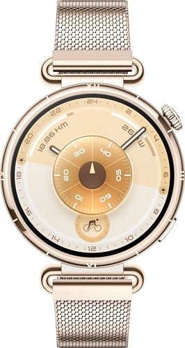 HUAWEI WATCH GT 6 GPS 41mm Smart Watch, AMOLED Touchscreen, up to 14 days battery life, Cycling, 100+ Sports Mode, iOS & Android Compatible, All-day Health Monitoring, Emotional Wellbeing, Gold