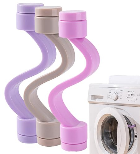 Magnetiskt dörrstöd för tvättmaskiner, dörrstöd för frontlastare för tvättmaskiner – dörrhållare för tvättmaskin och torktumlare, magnetiskt – 3 stycken tvättmaskins-dörrstopp för