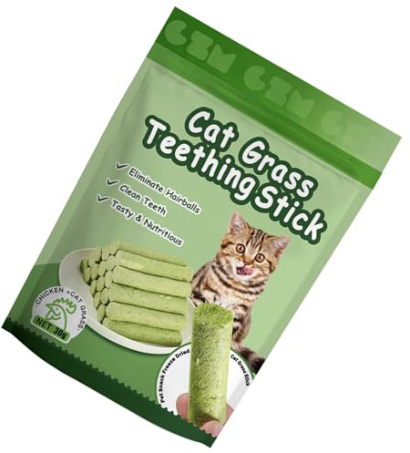 JDNH Grass Chew Snacks For Cats Natural Catnips Chewing Teething Treats Teething Sticks Natural Cats Chew Toy