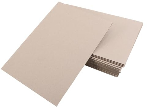 Mobestech 20pcs 2.5mm A4 Grey Craft Cardstock Sheets for Scrapbooking and Bookbinding, Thick Textured Paper Board for Arts, Crafts, Album Making and Book Cover Supplies