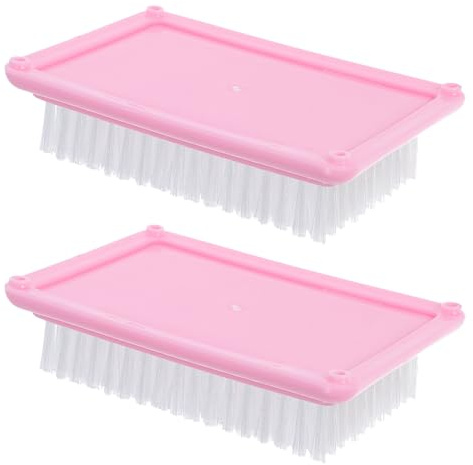 NUOBESTY 2 Piezas Cepillos para Fieltro de Lana Rosa Cepillo Compacto para Almohadilla Aguja Herramienta Multiusos para Manualidades DIY para Hogar y Costura