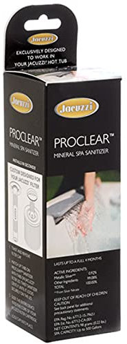 Jacuzzi ProClear Mineral Spa Cartucho desinfectante – 2890-185, cartucho mineral para bañera de hidromasaje para las series J-300, J-400 y J-500, diseño fácil de instalar que soporta agua equilibrada