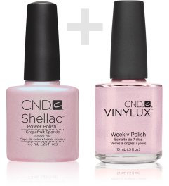 CND Duo Kit – CND Shellac Grapefruit sparkle/CND VINYLUX GRAPEFRUIT SPARKLE