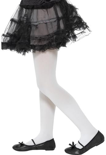 Opaque Tights, White, Age 6-12